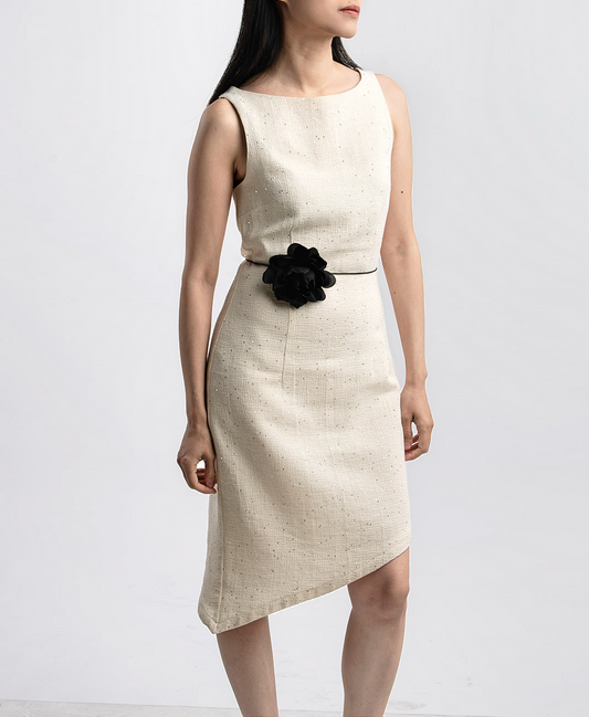 Embroidered Sequin Dress