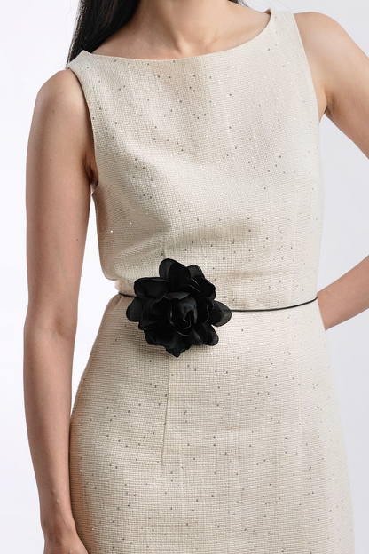 Embroidered Sequin Dress